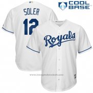 Maglia Baseball Uomo Kansas City Royals Jorge Soler Bianco Cool Base