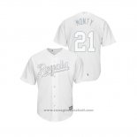 Maglia Baseball Uomo Kansas City Royals Mike Montgomery019 Players Weekend Monty Replica Bianco