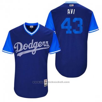 Maglia Baseball Uomo Los Angeles Dodgers 2017 Little League World Series Luis Avilan Blu