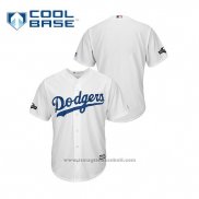 Maglia Baseball Uomo Los Angeles Dodgers 2019 Postseason Cool Base Bianco