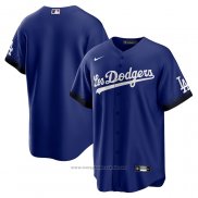 Maglia Baseball Uomo Los Angeles Dodgers 2021 City Connect Replica Blu