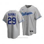 Maglia Baseball Uomo Los Angeles Dodgers Andy Burns Replica Grigio