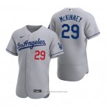 Maglia Baseball Uomo Los Angeles Dodgers Billy Mckinney Autentico Road Grigio