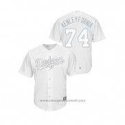 Maglia Baseball Uomo Los Angeles Dodgers Kenley Jansen 2019 Players Weekend Kenleyfornia Replica Bianco