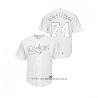 Maglia Baseball Uomo Los Angeles Dodgers Kenley Jansen 2019 Players Weekend Kenleyfornia Replica Bianco