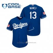 Maglia Baseball Uomo Los Angeles Dodgers Max Muncy Cool Base Allenamento Primaverile 2019 Blu