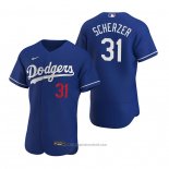 Maglia Baseball Uomo Los Angeles Dodgers Max Scherzer Autentico Alternato Blu