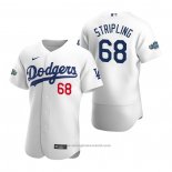 Maglia Baseball Uomo Los Angeles Dodgers Ross Stripling Autentico 2020 Primera Bianco