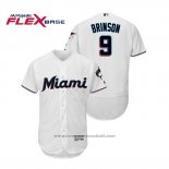 Maglia Baseball Uomo Miami Marlins Lewis Brinson Flex Base Autentico Collection Home 2019 Bianco