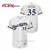 Maglia Baseball Uomo Milwaukee Brewers Brent Suter Autentico Flex Base Bianco