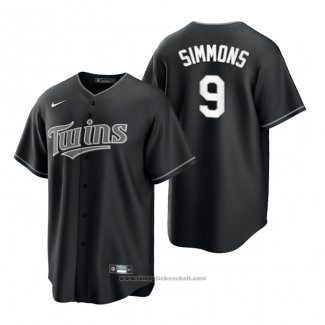 Maglia Baseball Uomo Minnesota Twins Andrelton Simmons Replica 2021 Nero