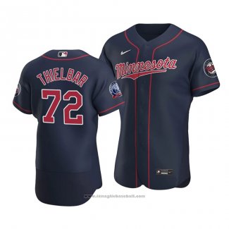 Maglia Baseball Uomo Minnesota Twins Caleb Thielbar Autentico Alternato Blu