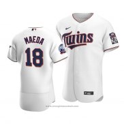 Maglia Baseball Uomo Minnesota Twins Kenta Maeda Autentico Primera Bianco