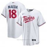 Maglia Baseball Uomo Minnesota Twins Kenta Maeda Home Replica Bianco
