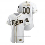 Maglia Baseball Uomo Minnesota Twins Personalizzate Golden Edition Autentico Bianco