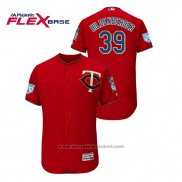 Maglia Baseball Uomo Minnesota Twins Trevor Hildenberger 2019 Allenamento Primaverile Flex Base Rosso