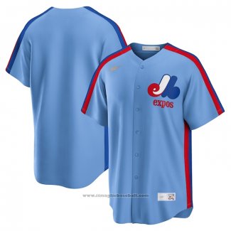 Maglia Baseball Uomo Montreal Expos Road Cooperstown Collection Blu