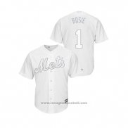 Maglia Baseball Uomo New York Mets Amed Rosario 2019 Players Weekend Replica Bianco