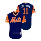 Maglia Baseball Uomo New York Mets Jose Bautista 2018 LLWS Players Weekend Joeybats Blu