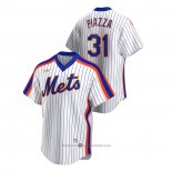 Maglia Baseball Uomo New York Mets Mike Piazza Cooperstown Collection Home Bianco