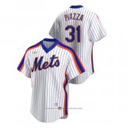 Maglia Baseball Uomo New York Mets Mike Piazza Cooperstown Collection Home Bianco