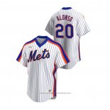 Maglia Baseball Uomo New York Mets Pete Alonso Cooperstown Collection Home Bianco