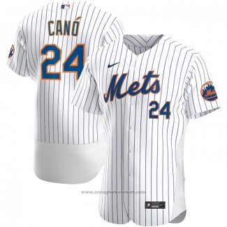 Maglia Baseball Uomo New York Mets Robinson Cano Primera Autentico Bianco