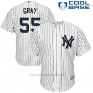 Maglia Baseball Uomo New York Yankees 55 Sonny Gray Bianco Home Cool Base