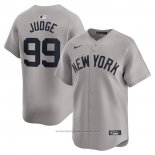 Maglia Baseball Uomo New York Yankees Aaron Judge Away Limited Grigio