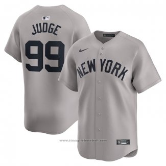 Maglia Baseball Uomo New York Yankees Aaron Judge Away Limited Grigio