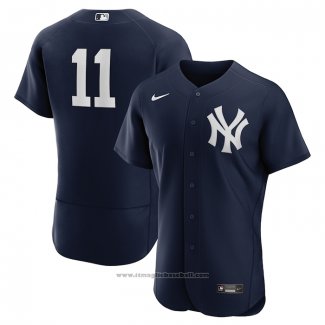 Maglia Baseball Uomo New York Yankees Anthony Volpe Alternato Autentico Blu