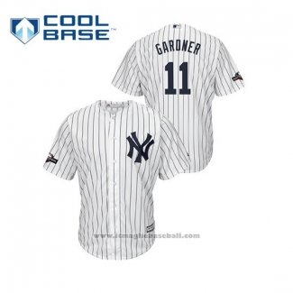 Maglia Baseball Uomo New York Yankees Brett Gardner 2019 Postseason Cool Base Bianco