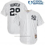 Maglia Baseball Uomo New York Yankees Catfish Hunter Bianco Cool Base