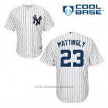 Maglia Baseball Uomo New York Yankees Don Mattingly 23 Bianco Home Cool Base
