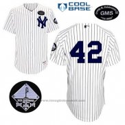 Maglia Baseball Uomo New York Yankees Mariano Rivera 42 Bianco Gms The Boss Cool Base