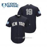 Maglia Baseball Uomo New York Yankees Masahiro Tanaka Cool Base Alternato Allenamento Primaverile 2019 Blu