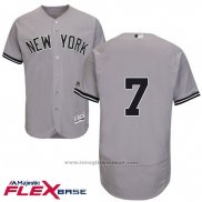 Maglia Baseball Uomo New York Yankees Mickey Mantl Autentico Collection Flex Base Grigio