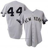 Maglia Baseball Uomo New York Yankees Reggie Jackson Grigio 1981 Game Worn Road