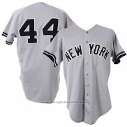 Maglia Baseball Uomo New York Yankees Reggie Jackson Grigio 1981 Game Worn Road