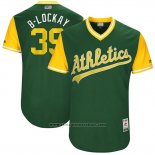 Maglia Baseball Uomo Oakland Athletics 2017 Little League World Series Blake Treinen Verde