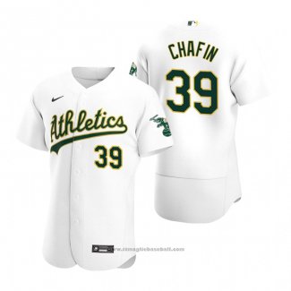 Maglia Baseball Uomo Oakland Athletics Andrew Chafin Autentico Home Bianco