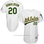 Maglia Baseball Uomo Oakland Athletics Josh Donaldson Bianco Giocatore Autentico