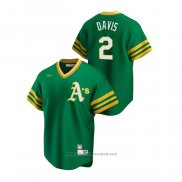 Maglia Baseball Uomo Oakland Athletics Khris Davis Cooperstown Collection Road Verde