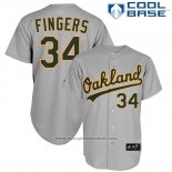 Maglia Baseball Uomo Oakland Athletics Rollie Fingers 34 Cool Base Grigio