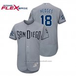 Maglia Baseball Uomo Padres Austin Hedges 50 Aniversario Road Flex Base Grigio