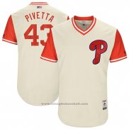 Maglia Baseball Uomo Philadelphia Phillies 2017 Little League World Series Nick Pivetta Tan