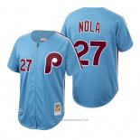 Maglia Baseball Uomo Philadelphia Phillies Aaron Nola Autentico Cooperstown Collection Blu