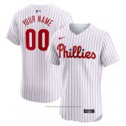 Maglia Baseball Uomo Philadelphia Phillies Home Elite Personalizzate Bianco