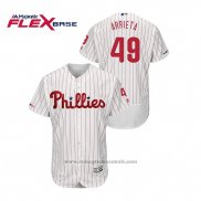 Maglia Baseball Uomo Philadelphia Phillies Jake Arrieta Flex Base Bianco