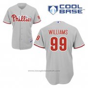 Maglia Baseball Uomo Philadelphia Phillies Mitch Williams 99 Grigio Cool Base